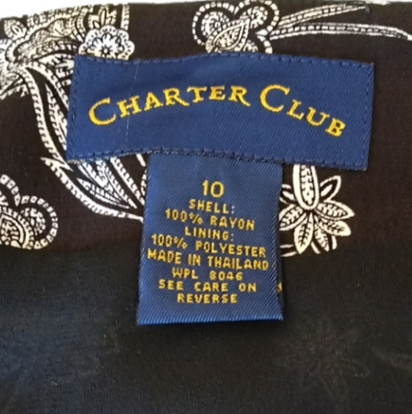 NWT Charter Club wrap around skirt. 10 - Picture 6 of 6
